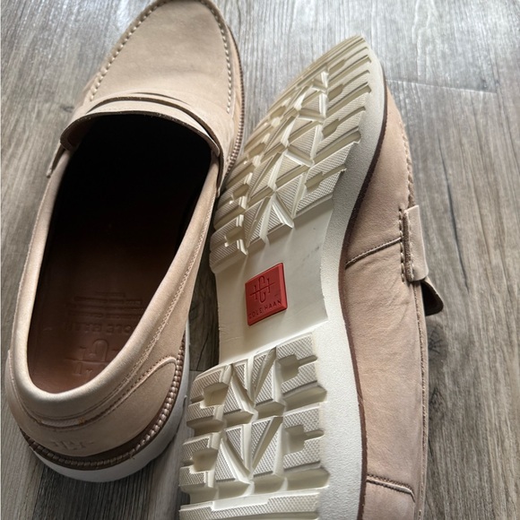 Cole Haan Tan Suede Penny Loafers - Picture 3 of 4
